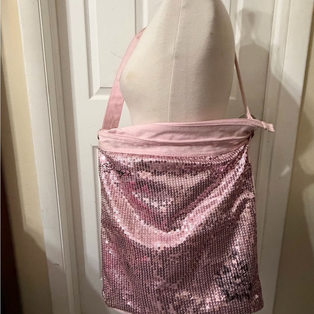 Ed Hardy Pink Sequin Shoulder Bag